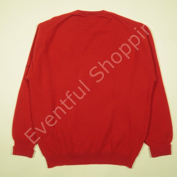 Peter Scott Royal County Down Golf Club Sweater Mens 2XL Red Wool Angora - Picture 3 of 7